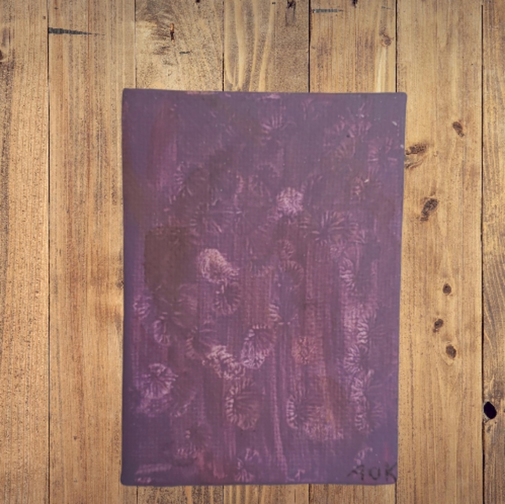 Lavender Fields  Acrylic Painting